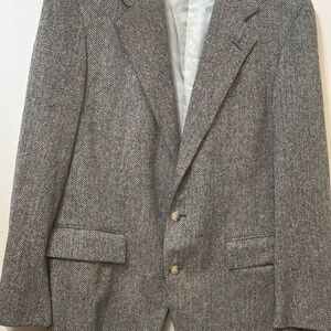 VTG Polo Ralph Lauren Herringbone Nailshead Blazer Mens 41R wool sports coat USA
